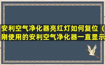 安利空气净化器亮红灯如何复位（刚使用的安利空气净化器一直显示红色）