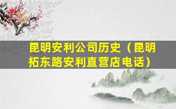 昆明安利公司历史（昆明拓东路安利直营店电话）